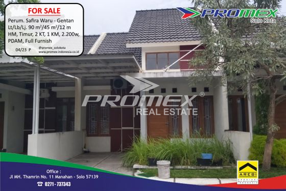 dijual-rumah-cluster-perum-safira-waru-gentan