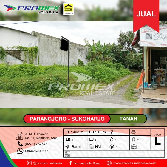 dijual-tanah-di-jl-parangjoro-sukoharjo