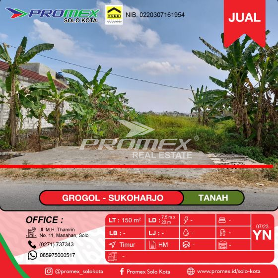 dijual-tanah-di-grogol-sukoharjo