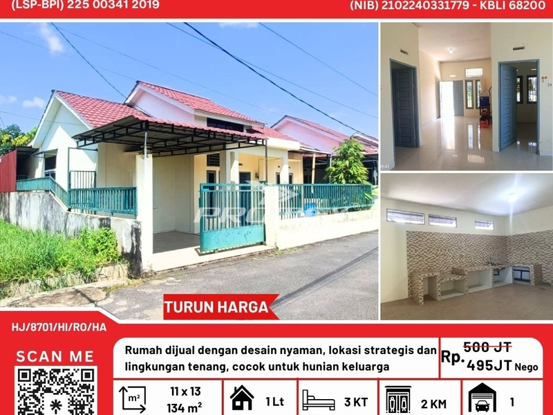 Rumah Cantik 1 Lantai di Jl. Madyosari 3 – 3KT, SHM, Siap Huni!