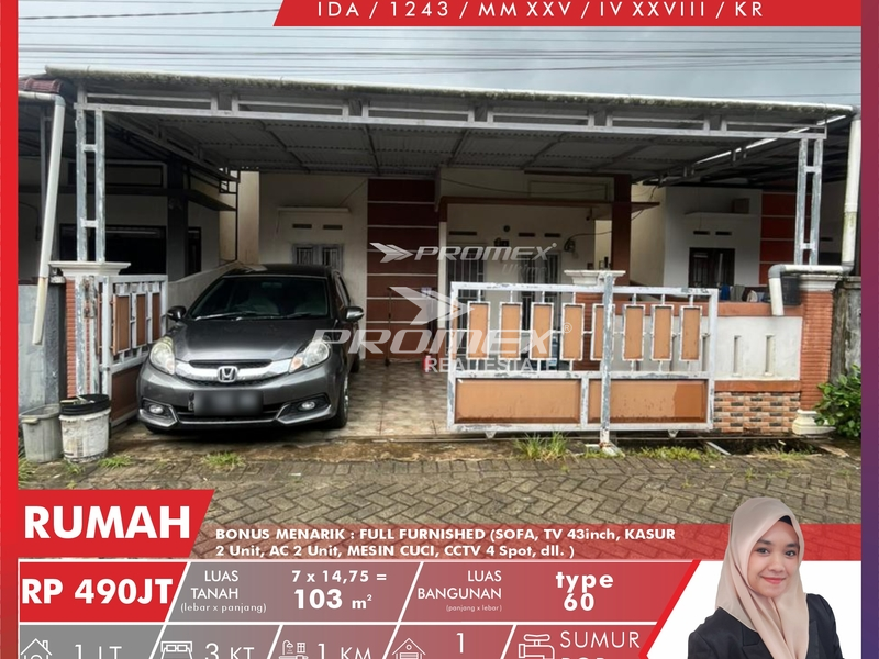 Dijual Rumah Gaya Tropis Modern!