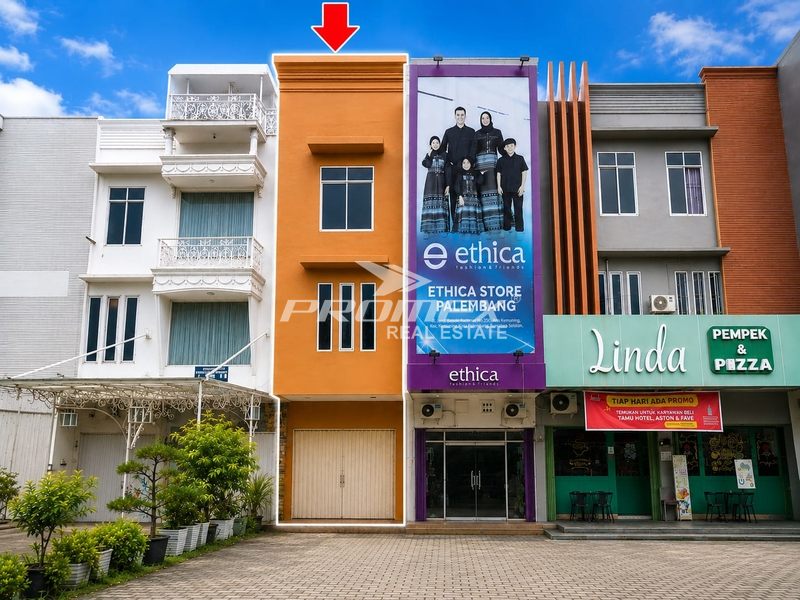Disewakan ruko Jl. Basuki Rahmat Palembang